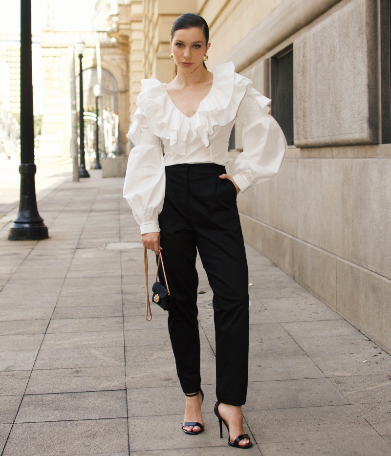 Calça alfaiataria reta