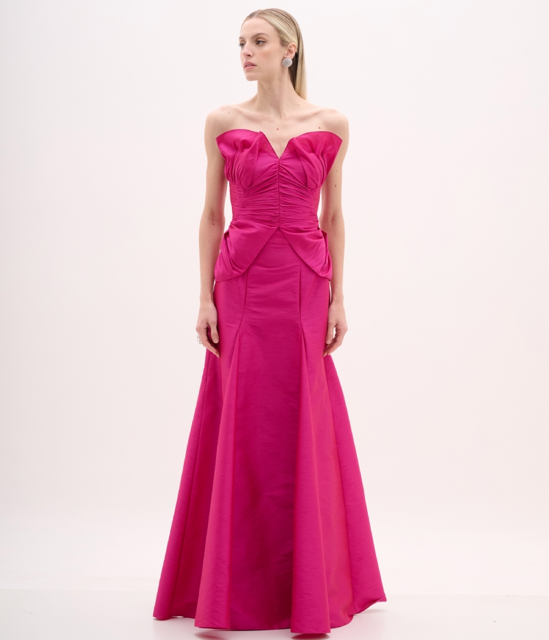 Saia longa em shantung