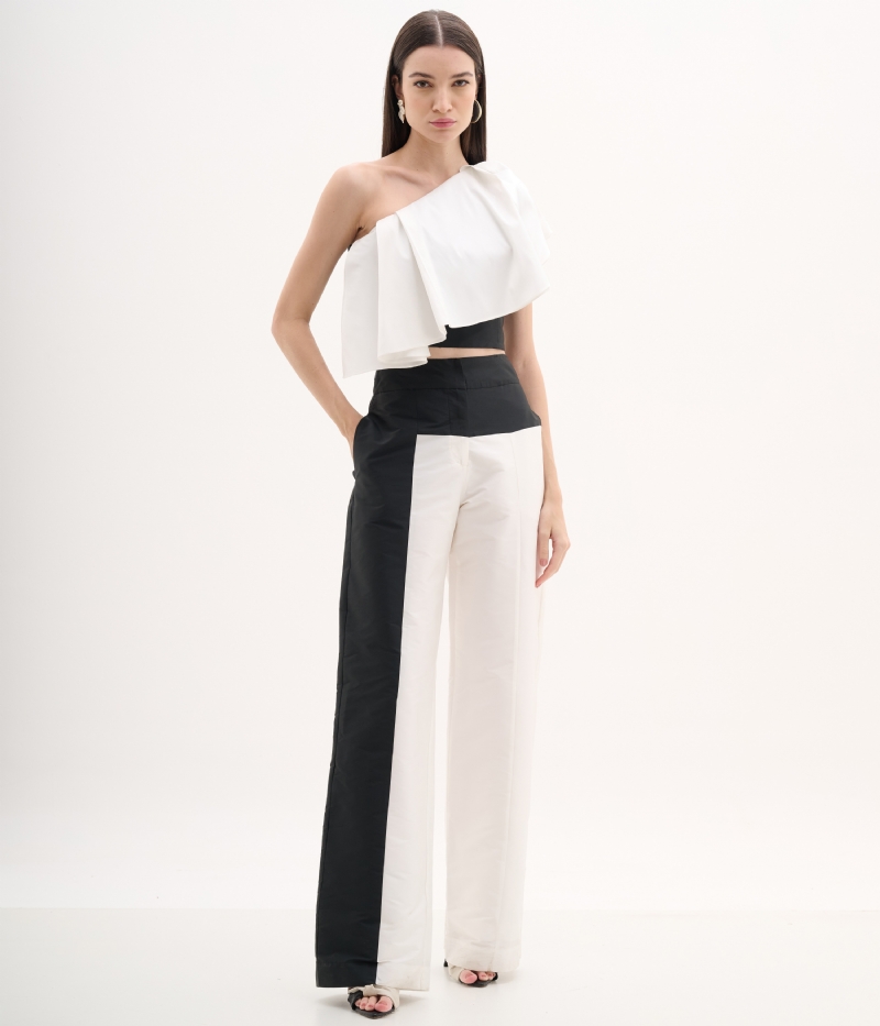 Blusa ombro único maxi