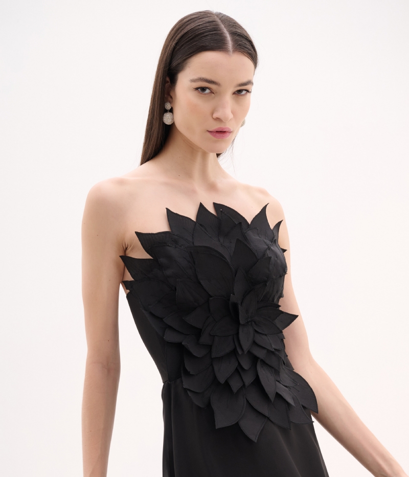 Vestido de festa patolas longo