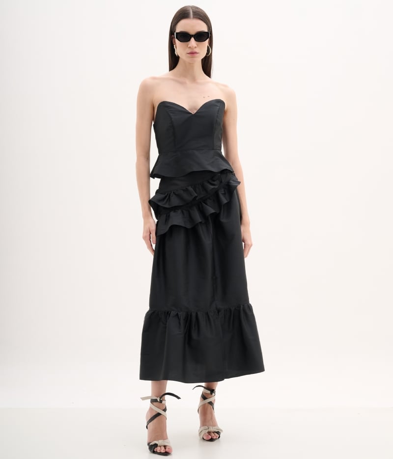 Blusa babado sem alça