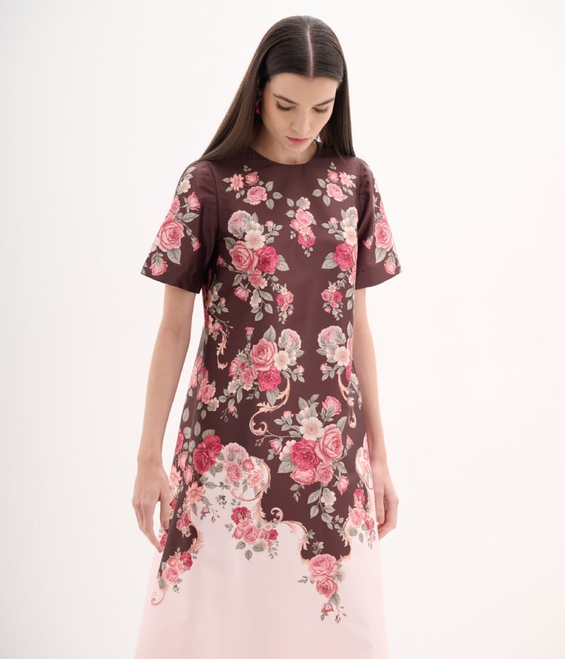 Vestido midi estampado