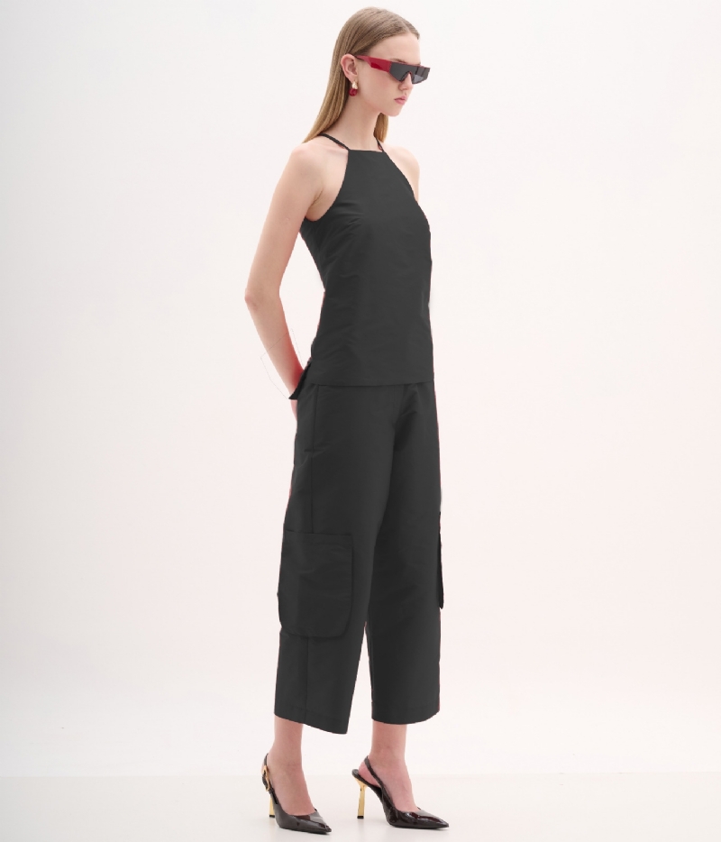 Calça cropped PRETA