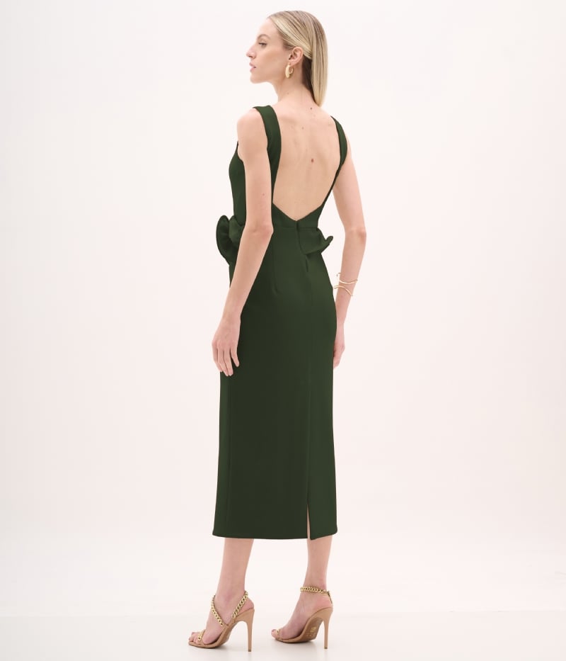 Vestido de festas mídi orgânico