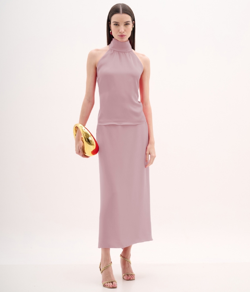 Saia clássica de cetim