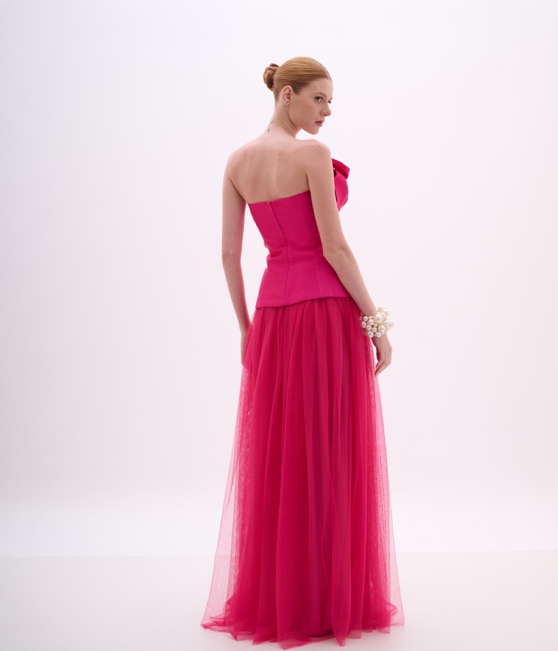 SAIA DE TULE PINK COM VOLUME