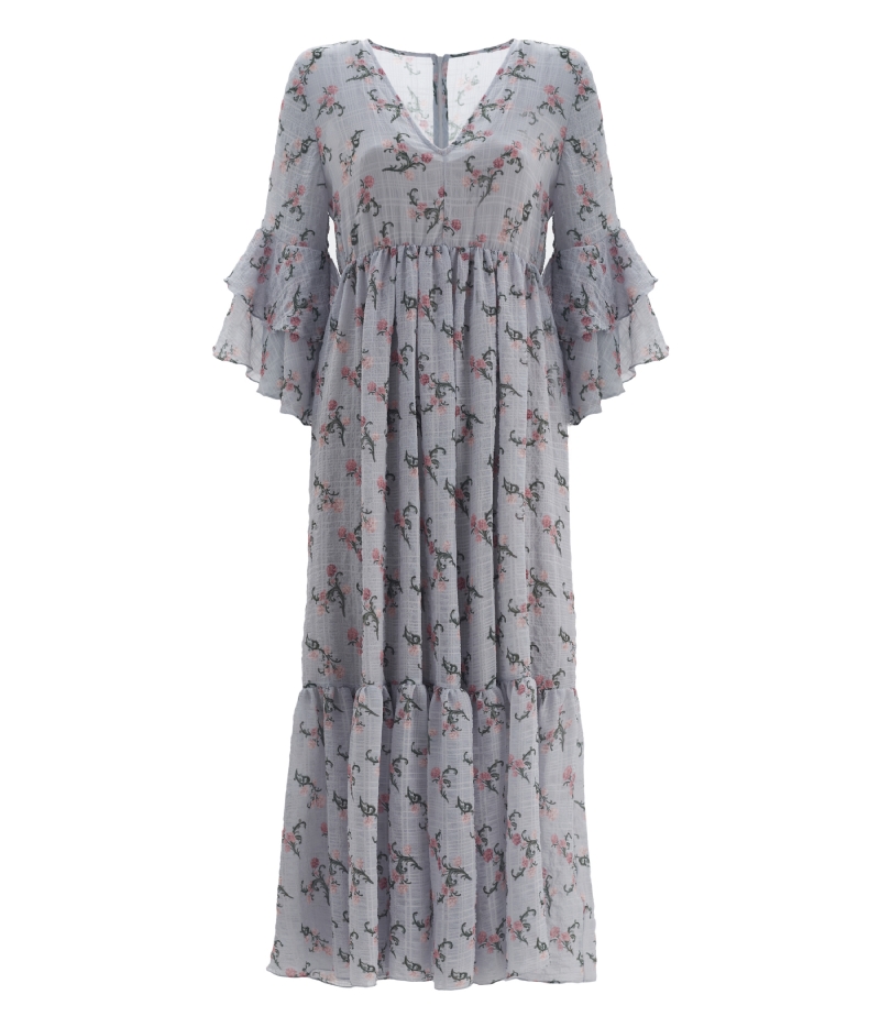 Vestido longo floral