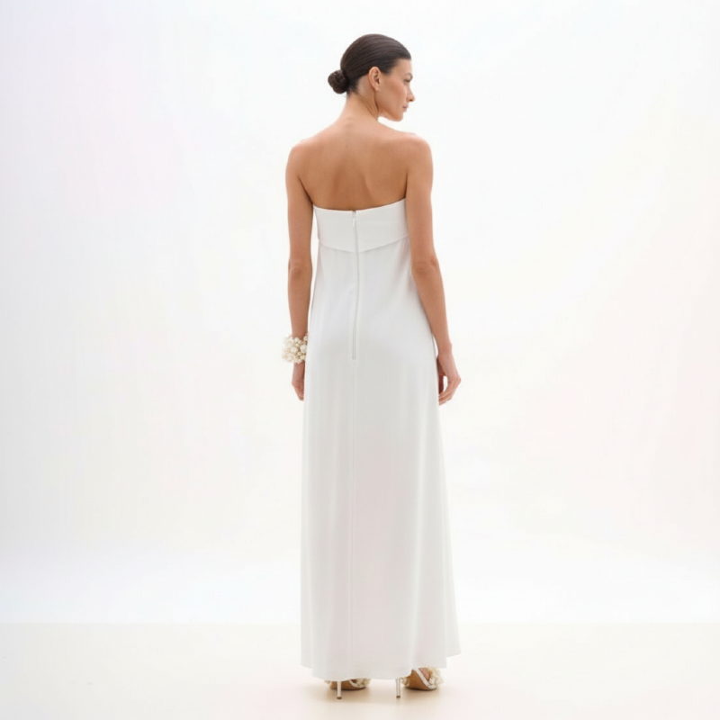 VESTIDO LONGO TOMARA QUE CAIA BRANCO
