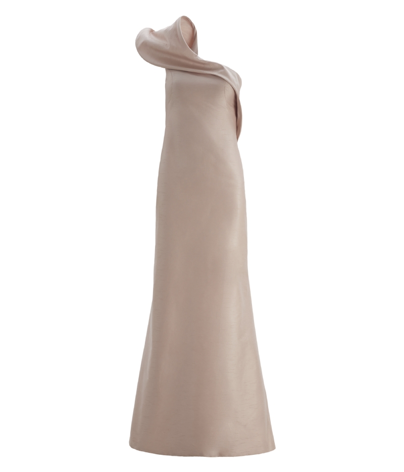 VESTIDO ASSIMÉTRICO OMBRO SÓ ESTRUTURADO