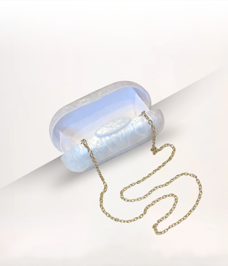 BOLSA CLUTCH MADREPÉROLA BRANCA