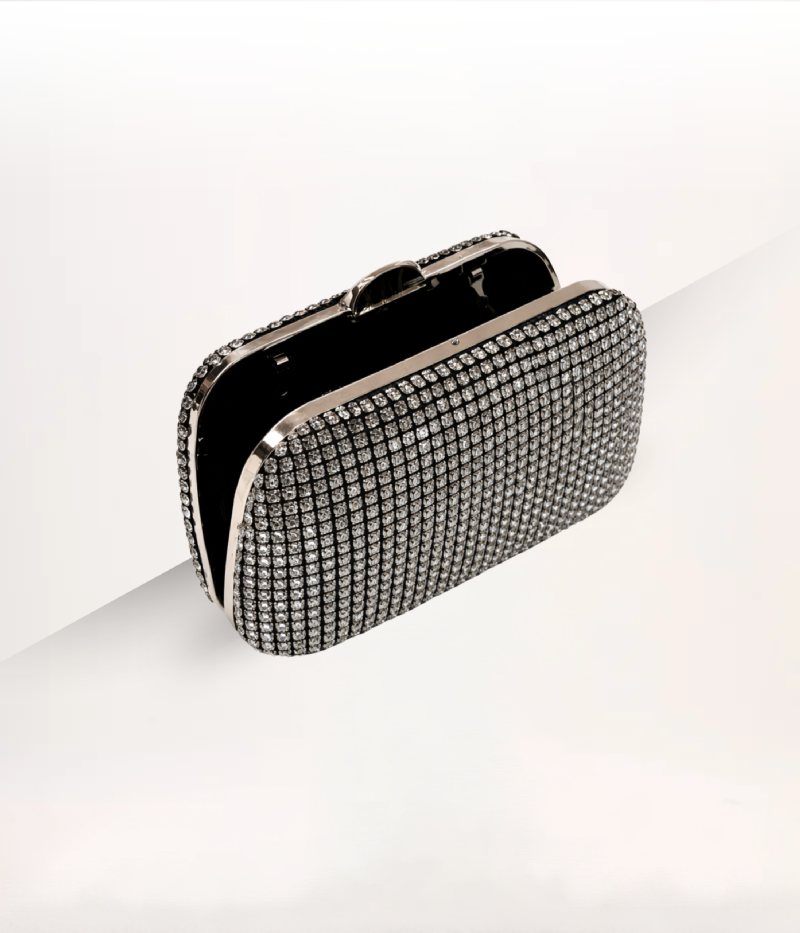 BOLSA CLUTCH PRATA RÍGIDA