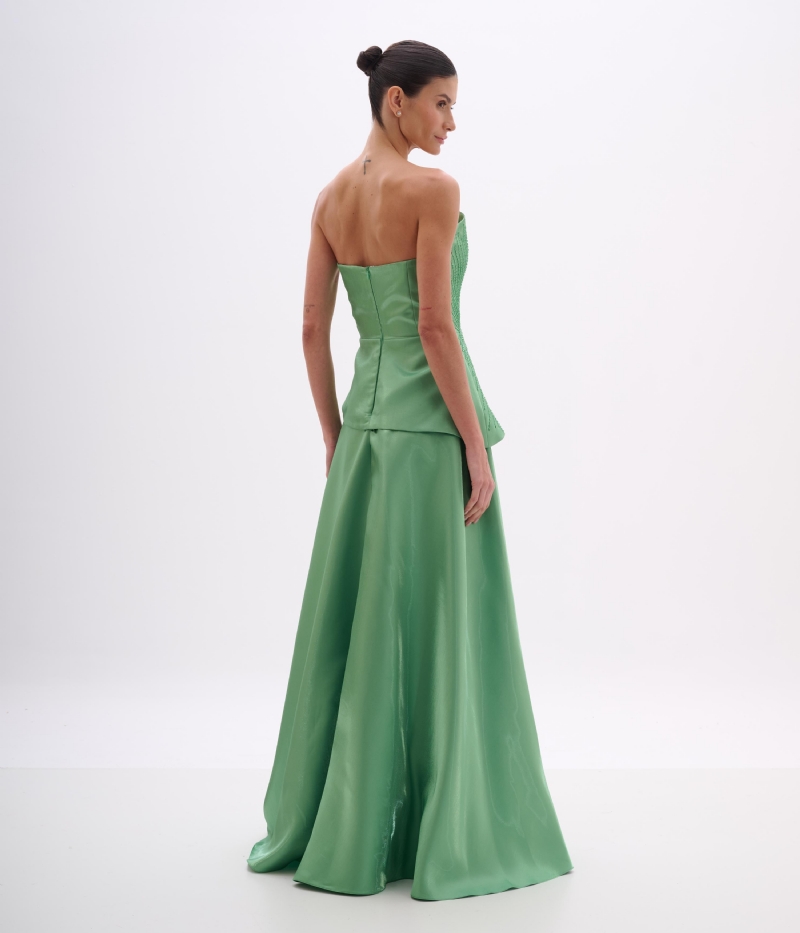 VESTIDO PEPLUM ASSIMETRICO ZIBELINE GLOW