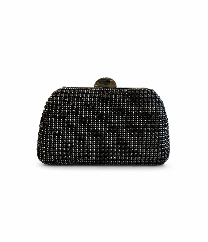 BOLSA CLUTCH PRETA RÍGIDA