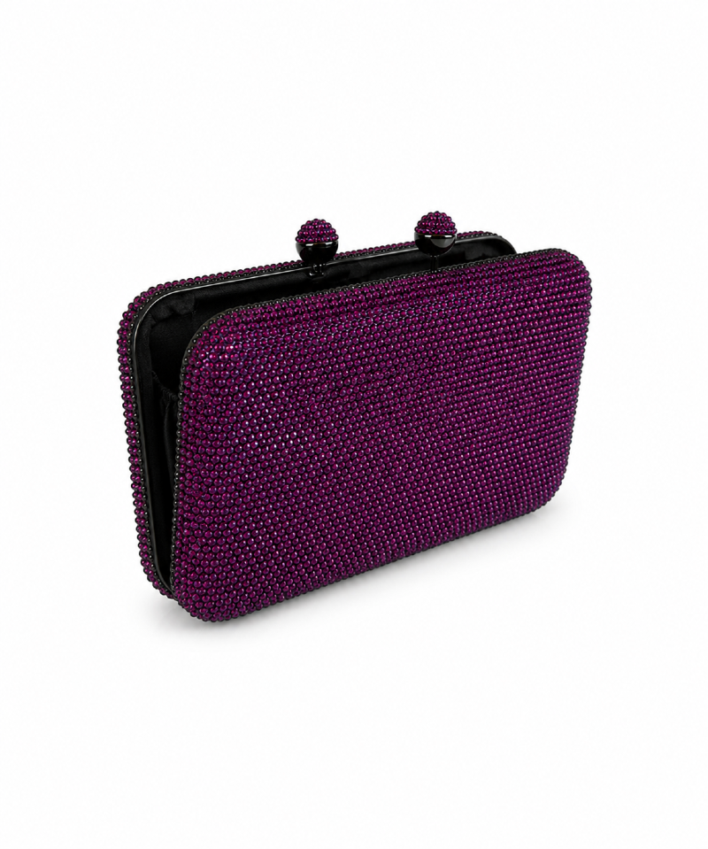 BOLSA CLUTCH EM CRISTAIS UVA