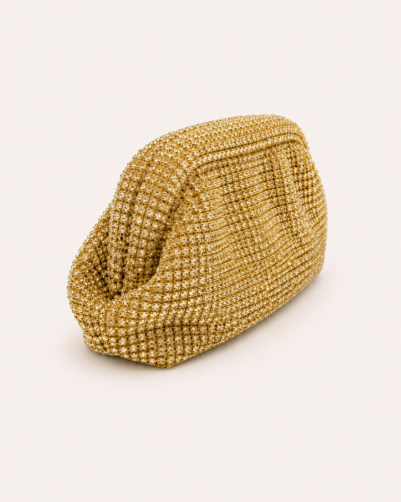 BOLSA CLUTCH DOURADA MALEÁVEL